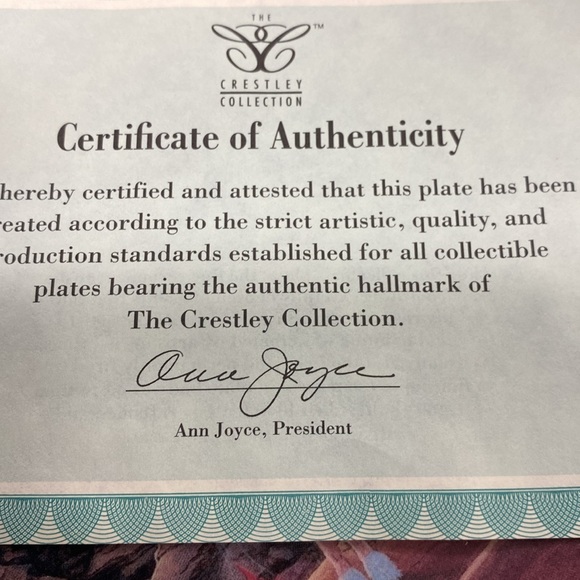 SHARING THE SPIRIT PLATE CRESTLEY COLLECTION - Picture 3 of 4